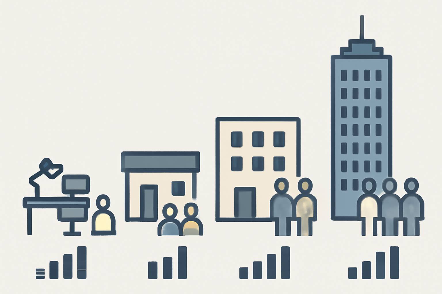 Diferencia entre tipos de empresa: micro, pequeña, mediana y gran empresa